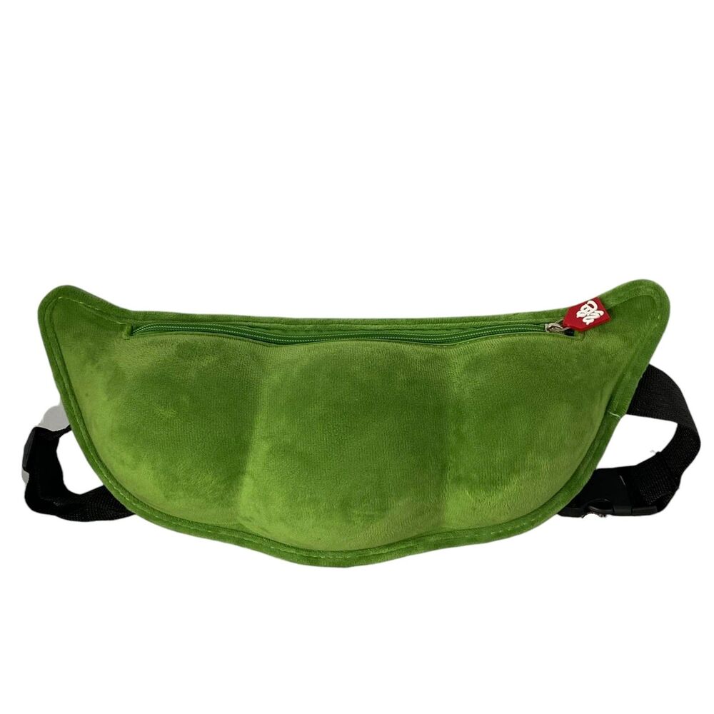 Pea Pod Plush Crossbody Bag Fanny Pack Waist Bag 3D Adjustable